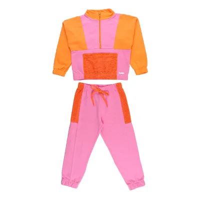 Conjunto Infantil Kely Kety Blusão Cropped Com Bolso Conjunto Infantil Kely Kety Blusão Cropped Com Bolso